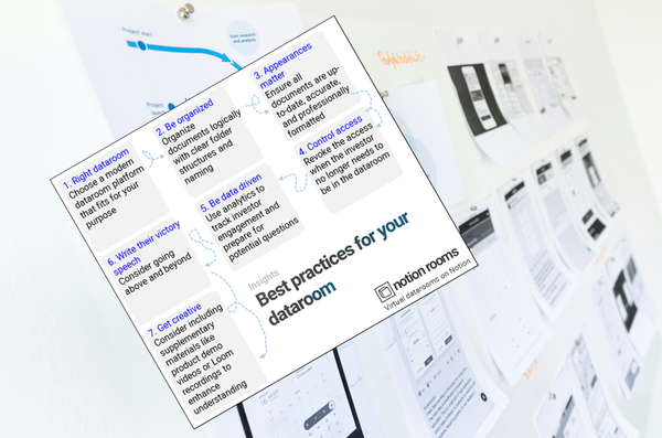 Raise for Success: Best Practices for Your Dataroom