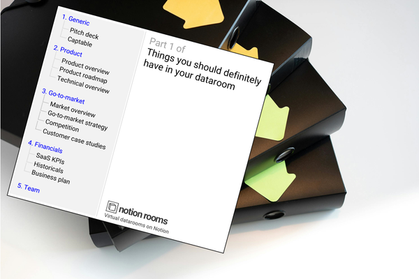 What to include in a dataroom? Part 1: Must-Haves